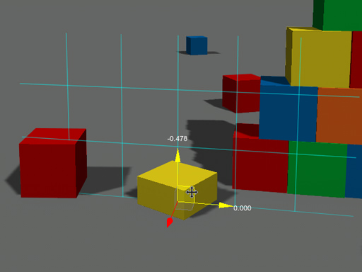 Depth-tested grid