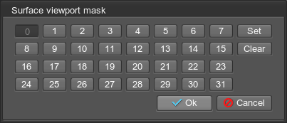 Surface viewport Mask
