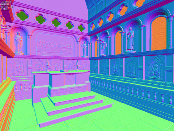Deferred normals buffer