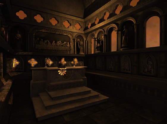 An image after the lights & shadows pass for opaque objects