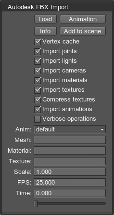 FBX plugin interface