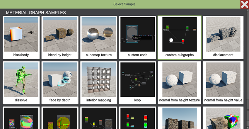 Material Graph Samples