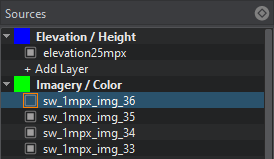 Disabling a source layer
