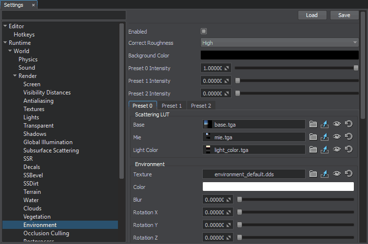 Environment Settings
