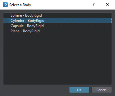 Selecting a body